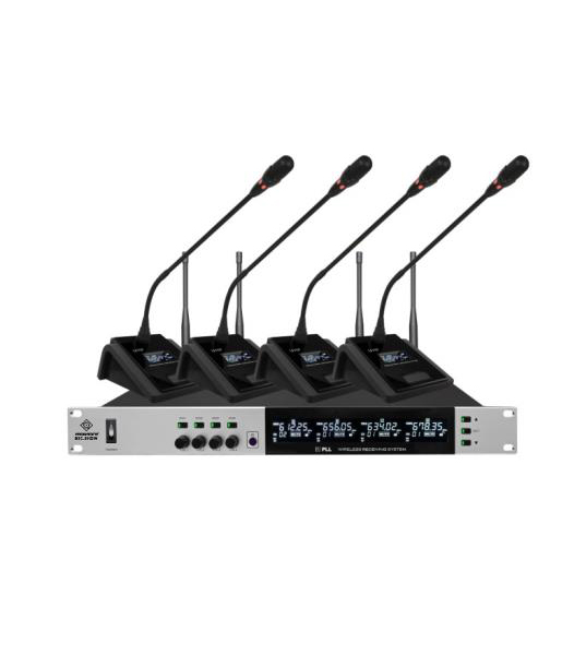 (紅外對頻）無線麥克風一拖四帶智能混音